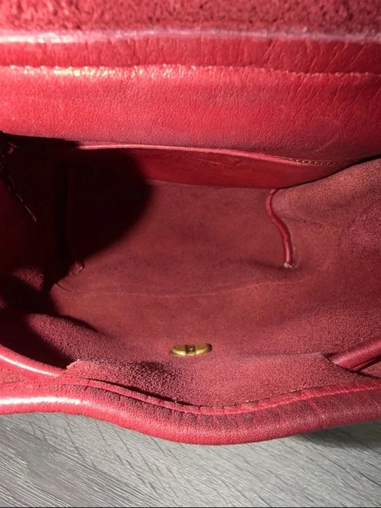 Coach Vintage Mini Leather Red Backpack - Picture 7 of 8